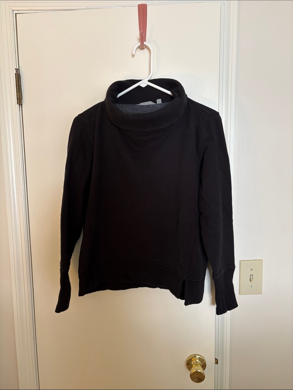 Athleta Black Cowl Neck Pullover Sweater
